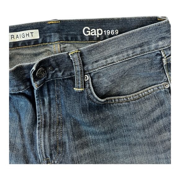GAP Vintage Men’s Straight Vinta Vintage Blue Jeans Sz 32x30 Preppy Quiet Luxury - Picture 3 of 9